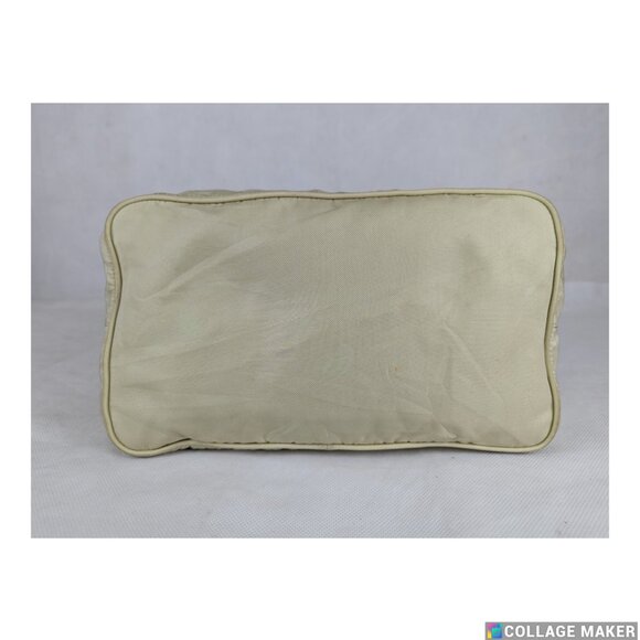 Authentic PRADA Tessuto Nylon Shoulder Bag Light Beige Cream Made in Italy - Picture 7 of 12